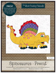 Spinosaurus-Precut Fused Applique Packs by The Whole Country Caboodle