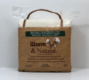 Warm & Natural 100% Cotton Batting-Twin 72" x 90"