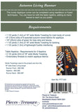Autumn Living Runner by Pieces to Treasure- Pattern