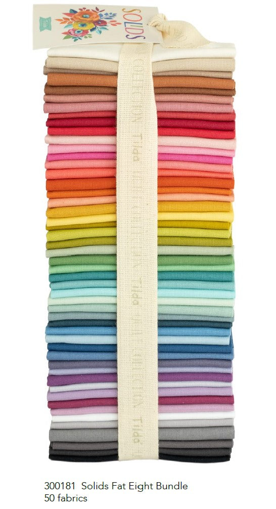 Tilda Basics 50pc. Fat 1/8 Bundle-All Colours