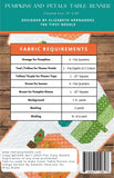 Pumpkins and Petals Table Runner by The Tipsy Needle Designer-Pattern