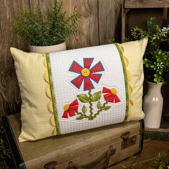 May Flowers Pillow and Wrap by The Whole Country Caboodle Pillow- Kit