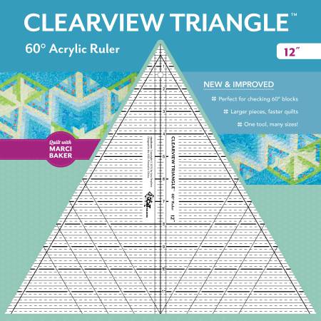 Clearview Triangle 60 Degree Ruler-12