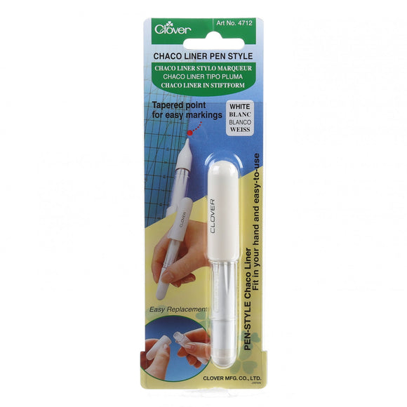 Clover Chaco Liner Pen Style-White