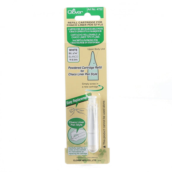 Clover Chaco Liner Pen Style-White Refill