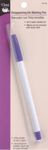 Dritz Diappearing Ink Marking Pen-Purple