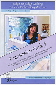 Edge-to-Edge Quilting on Your Embroidery Machine-Expansion Pack 5-Amelie Scott Designs