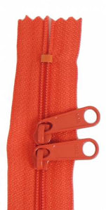 Zipper-Double Slide Handbag 24"-Clementine