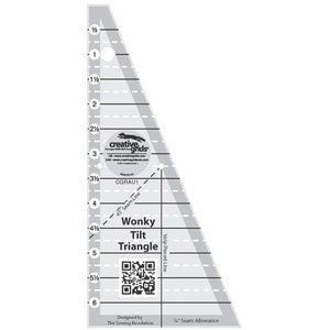 Creative Grids Non Slip Wonky Tilt Triangle Ruler