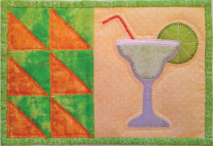 Scrappy Happy Hour Mug Rug by Cathey Laird for Cut Loose Press