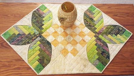 Cabin Leaves Table Runner by Nancy A. Myers for Cut Loose Press