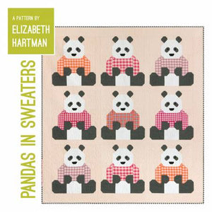 Pandas in Sweaters by Elizabeth Hartman-Pattern