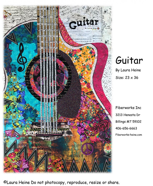 Guitar Collage by Laura Heine Pattern