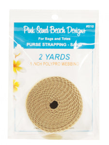 1" Purse Strapping by Pink Sand Beach-Sand
