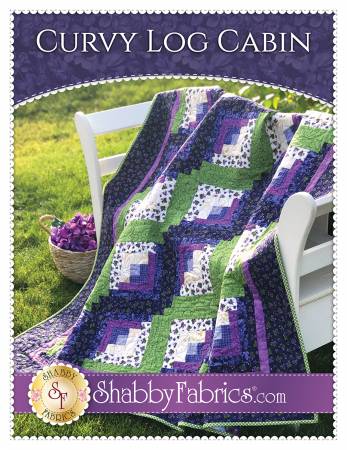 Curvy Log Cabin Pattern from Shabby Fabrics in Quilting