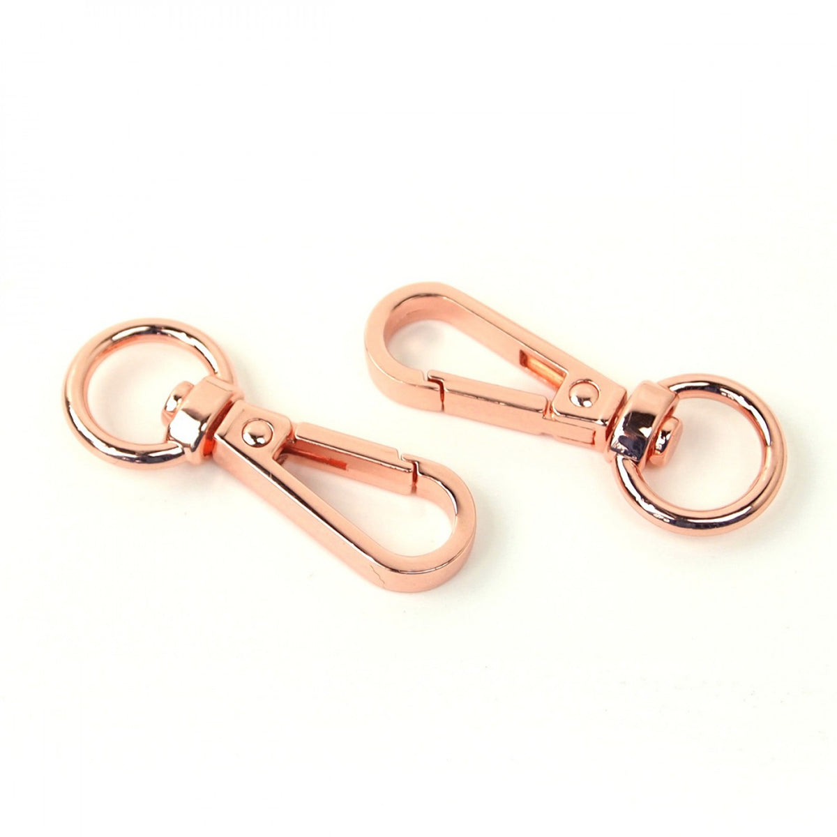 Two 1/2 Swivel Hooks Rose Gold