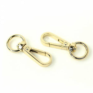 Two 1/2" Swivel Hooks Gold