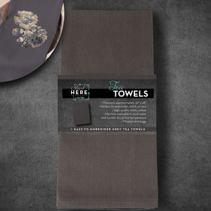 Tea Towels from OESD-2 Pack -Grey