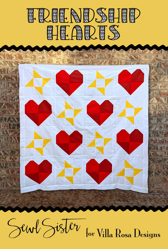Friendship Hearts by Sewl Sister for Rose Villa Designs-Pattern
