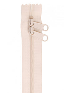 Double Slide Handbag Zipper 30"-Ivory