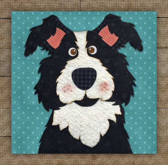 Border Collie-Dog Precut Fused Applique Packs by The Whole Country Caboodle