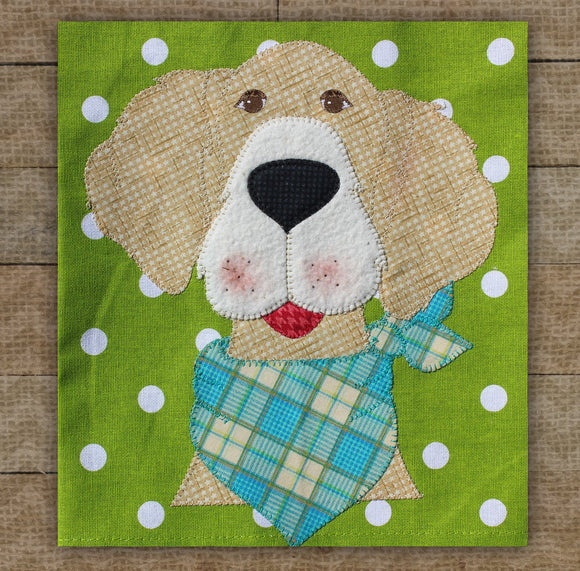 Golden Retriever-Dog Precut Fused Applique Packs by The Whole Country Caboodle