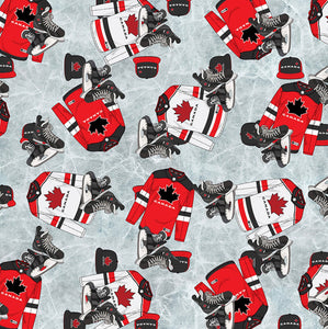 Canada's Game-Hockey Team Spirit- by Quilters Choice