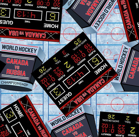 Canada's Game- Hockey Score Board-by Quilters Choice