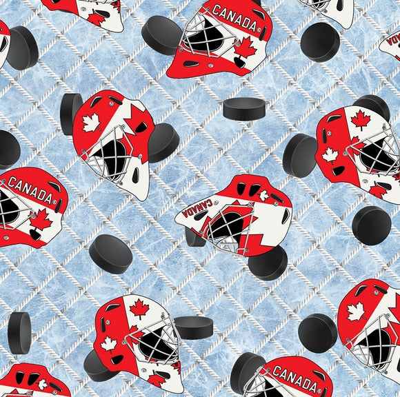 Canada's Game-Hockey Masks- by Quilters Choice