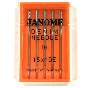 Janome-Denim Machine Needles # 16