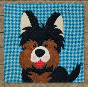 Yorkshire Terrier-Dog Precut Fused Applique Packs by The Whole Country Caboodle